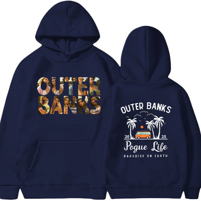 Casual Anime Hoodie for Men and Women, Retro Anime Unisex Top, Dark Series Hooded Sweatshirt