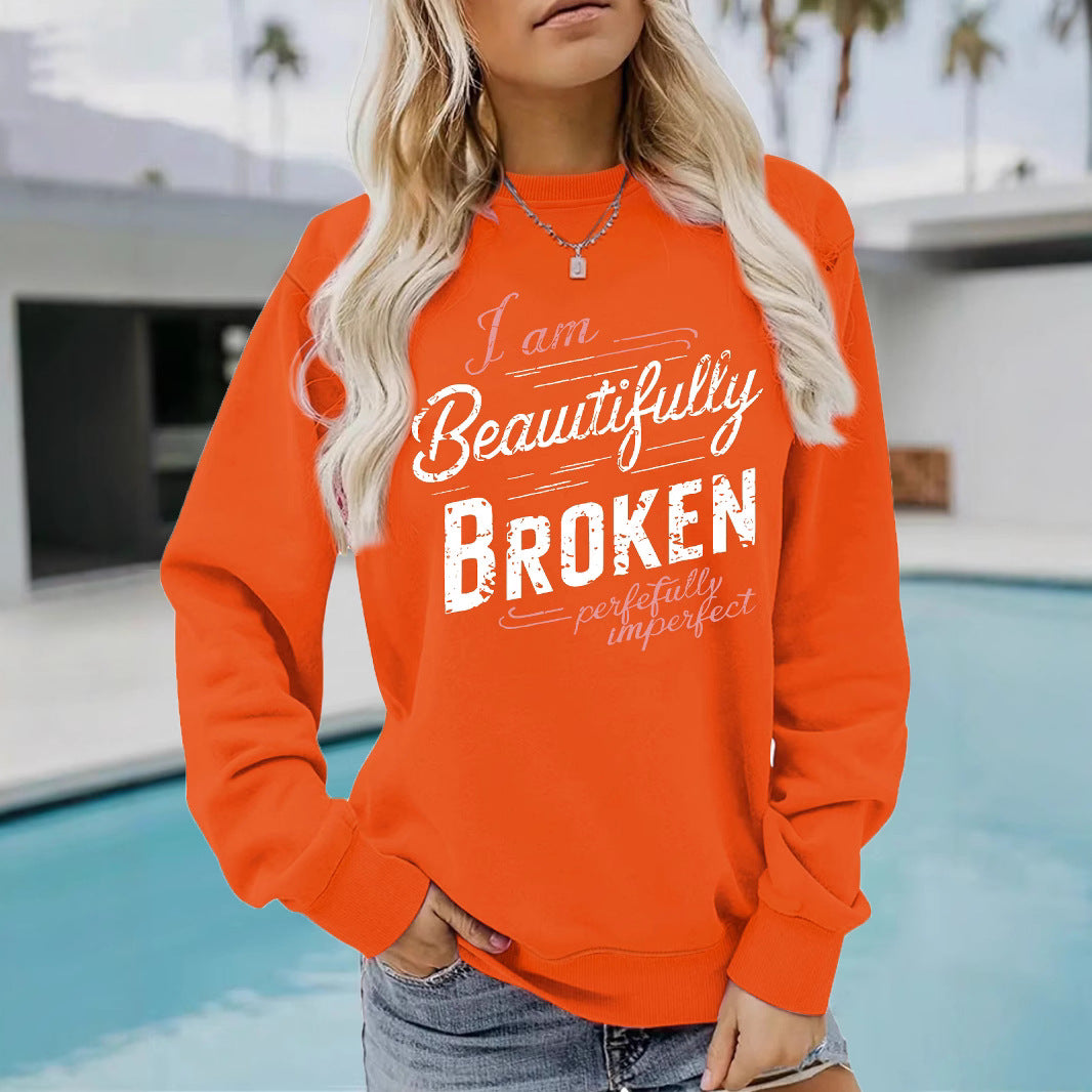 BROKEN printed long sleeved sweatshirt
