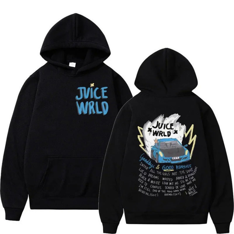 New Hoodie for Men and Women with Anime Print Retro Unisex Sweatshirt Dark Series Hooded Sweatshirt