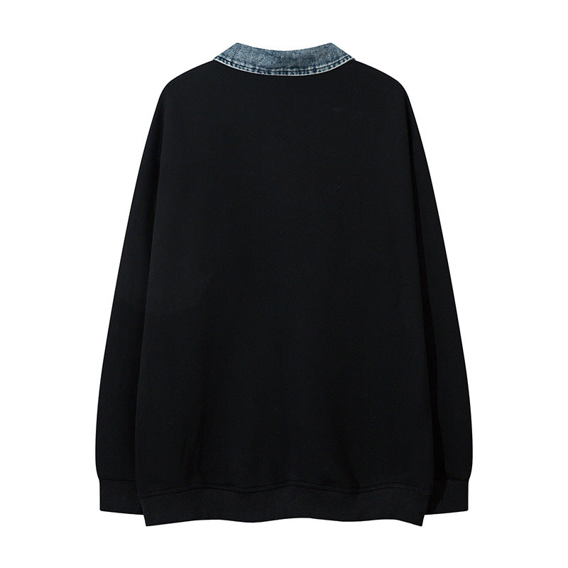 Collar High Street Aesthetic Butterfly Applique Sweet and Cool Unisex Hoodie
